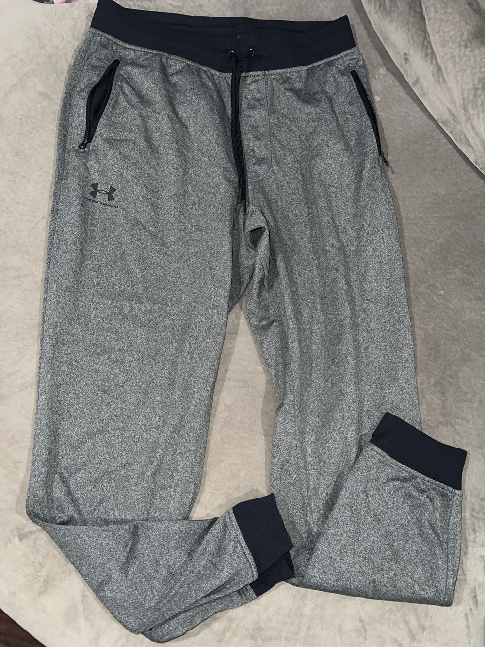 Under Armour Gray & Black Performance Joggers